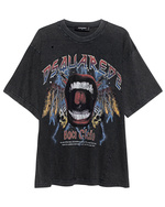 DSQUARED2 DSQUARED2 Open Up Iron Tee Anthracite