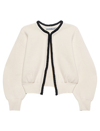 ALEXANDER WANG Ruched Leather Tubular Cream