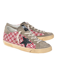GOLDEN GOOSE DELUXE BRAND Super Star Classic Hearts Red