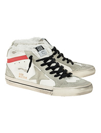 GOLDEN GOOSE DELUXE BRAND Mid Star Classic White Red