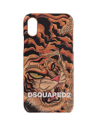DSQUARED2 iPhone X/Xs Case Tiger Multicolor