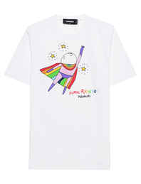 DSQUARED2 Superrainbow Tee White