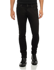 TRUE RELIGION Rocco Relaxed Skinny Body Rinse Black
