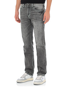 TRUE RELIGION Geno Triple Logo Super T Moscow Mule Grey Wash
