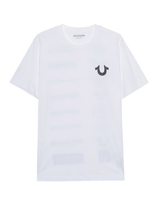 TRUE RELIGION Multilogo Optic White
