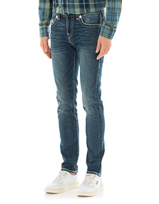 TRUE RELIGION Rocco Super T Courageous Dark Wash Blue