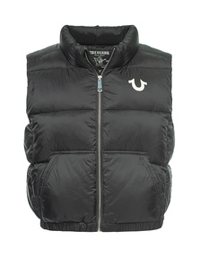 TRUE RELIGION Vest Jet Black