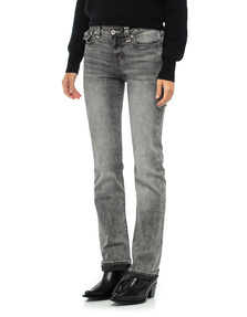 TRUE RELIGION Billie Mid Rise Straight Graphite