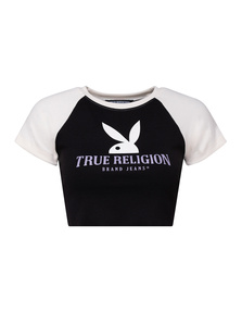 True Religion x Playboy World Tour Baby Washed Black