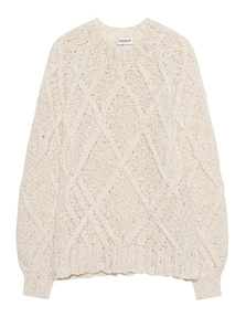 Dondup Cable Knit Creme