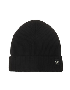 TRUE RELIGION Beanie Logo Black