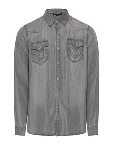 TRUE RELIGION Bleach Stitching Grey