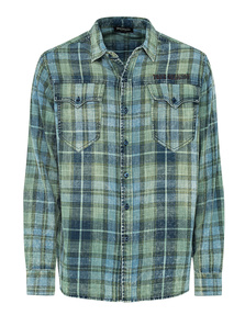 TRUE RELIGION Checked Blue