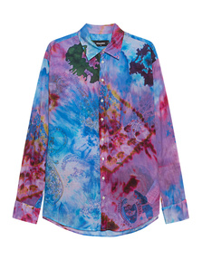 DSQUARED2 Dropped Shoulder Paisley Batik Multicolor