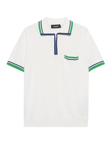 DSQUARED2 Sporty Polo Off White