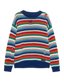 DSQUARED2 Striped Destroyed Multicolor