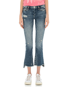 TRUE RELIGION HALLE KICK FLARE BLUE DENIM