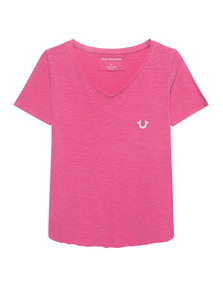 TRUE RELIGION Direct Dye Stone Wash Pink Yarrow