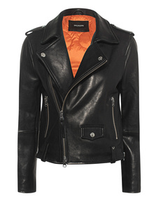 TRUE RELIGION Perfecto Biker Leather Black