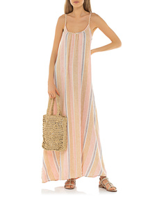 TRUE RELIGION Spaghetti Strap Stripe Mulitcolor