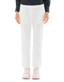 TRUE RELIGION Linen Cotton Elastic Waist White