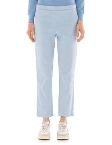 TRUE RELIGION Linen Cotton Elastic Waist Heather Blue