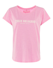 TRUE RELIGION Crew Boxy Cyclamen