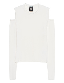 THOM KROM Cut Out Ribbed Off-White