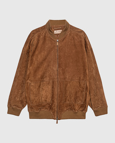 Plumes Bomber Suede Brown