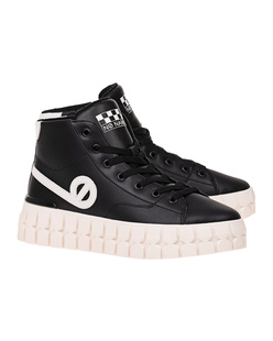 No Name Play Mid Nappa Recycled Black White