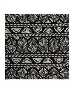 DEVOTION Pillow Embroidery Black White