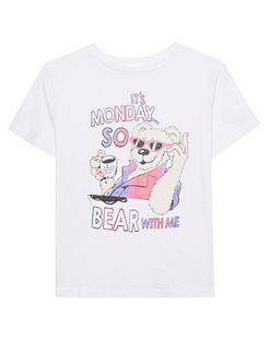 RE/DONE Tee Bear Vintage White