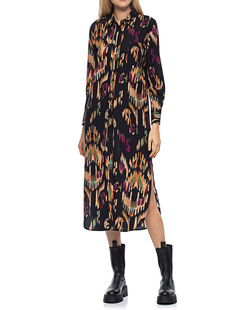 JADICTED Black Ikat Midi Multicolor