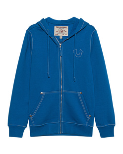 TRUE RELIGION Zip Big T Victoria Blue