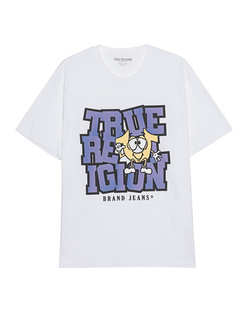 TRUE RELIGION Relaxed Ombre Logo White