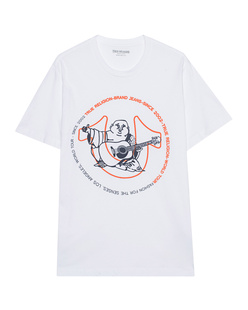 TRUE RELIGION Two Tone Buddha White