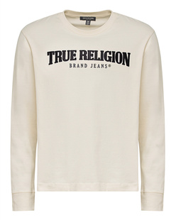 TRUE RELIGION Relaxed Satin Arch Winter White