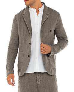 HANNES ROETHER Joppe Linen Mesh Grey