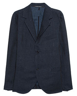 HANNES ROETHER Pinstripe Navy
