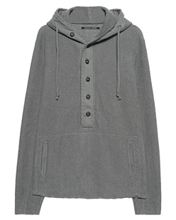 HANNES ROETHER Hood Button Grey