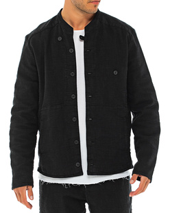 HANNES ROETHER Button Cotton Black