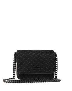 LALA BERLIN Micro Crossbody Maite Suede Black