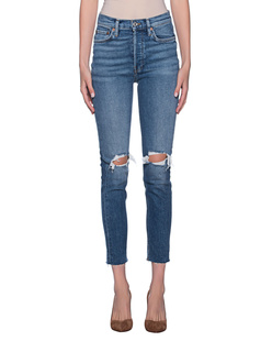 RE/DONE High Rise Ankle Crop Lightblue