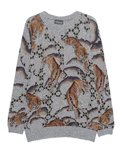 PRINCESS GOES HOLLYWOOD Knit Tiger White Smoke Grey