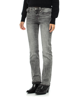 TRUE RELIGION Billie Mid Rise Straight Graphite