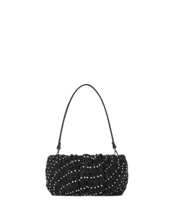 Staud Beaded Bean Cosmic Wave Black