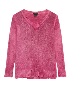 AVANT TOI Knitted V Neck Cherry