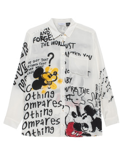 FROGBOX Mickey Wording Clear White