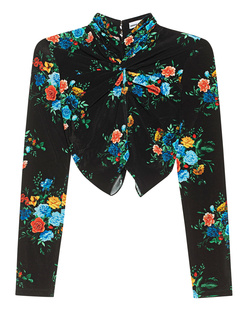 Rabanne Floral Manton Black