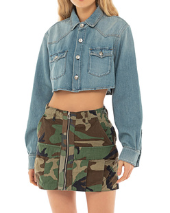 3x1 Stefy Oversize Crop Blue